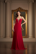 VESTIDO LARGO ROSA STRAPLESS