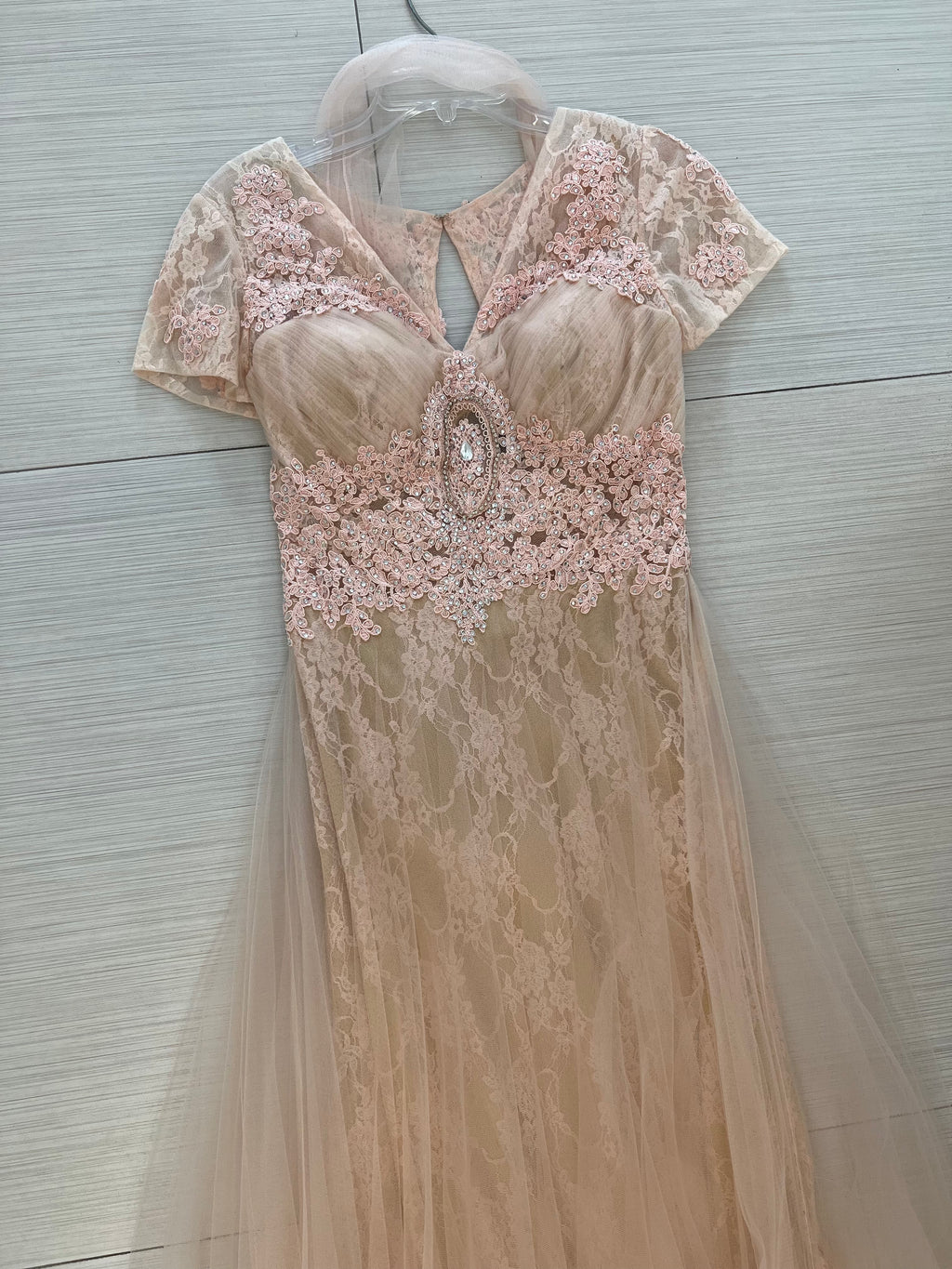 VESTIDO LARGO PALO DE ROSA