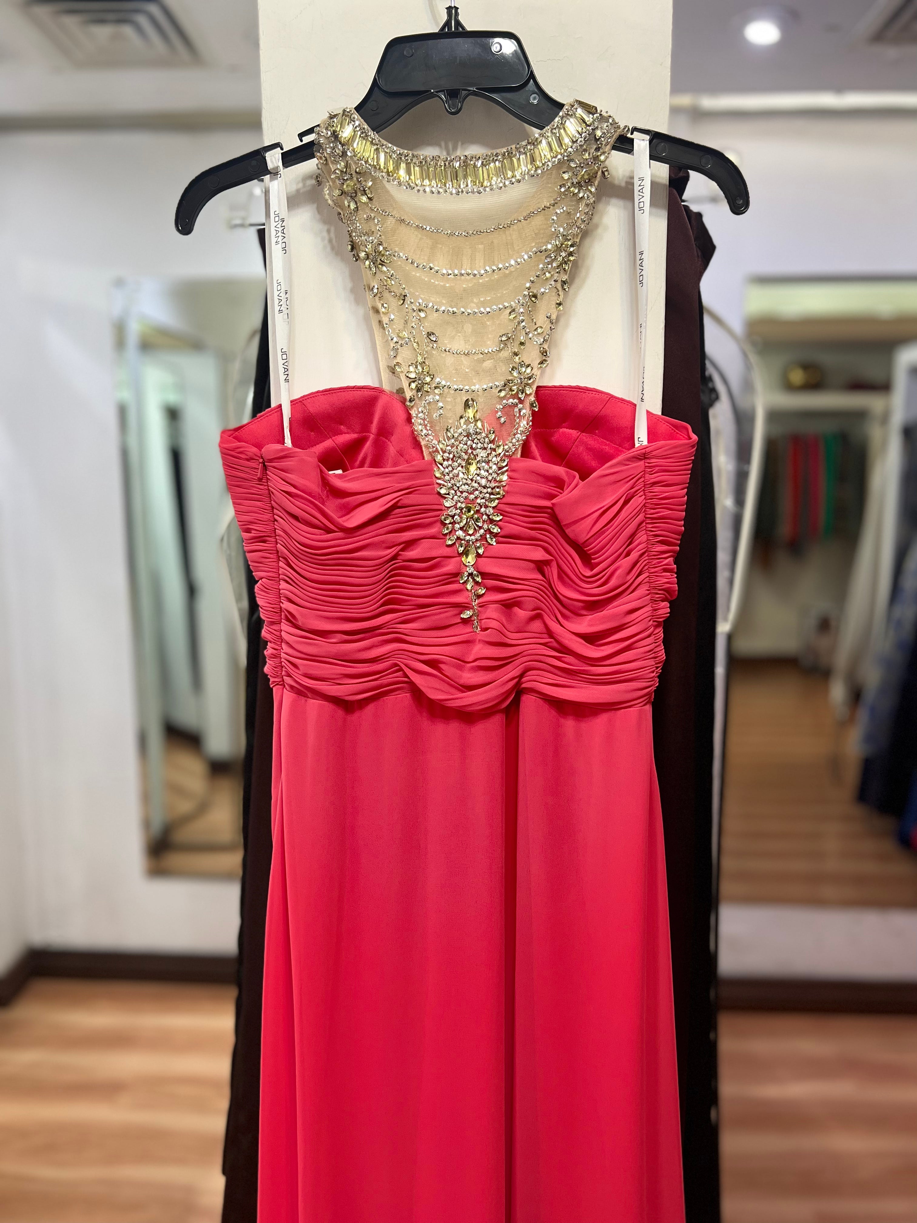 VESTIDO LARGO ROSA HALTER