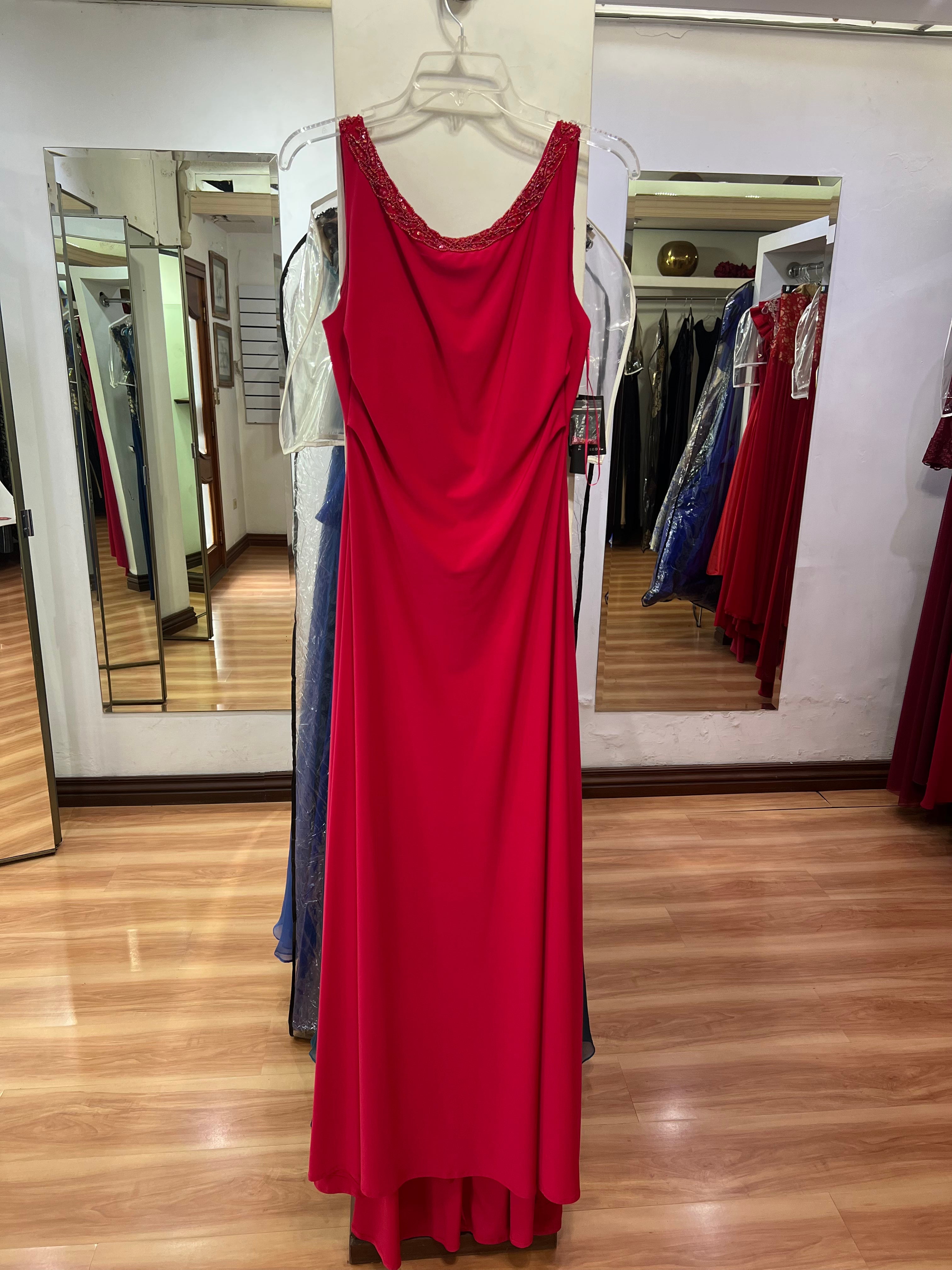 VESTIDO LARGO ROSA ESCOTE ESPALDA
