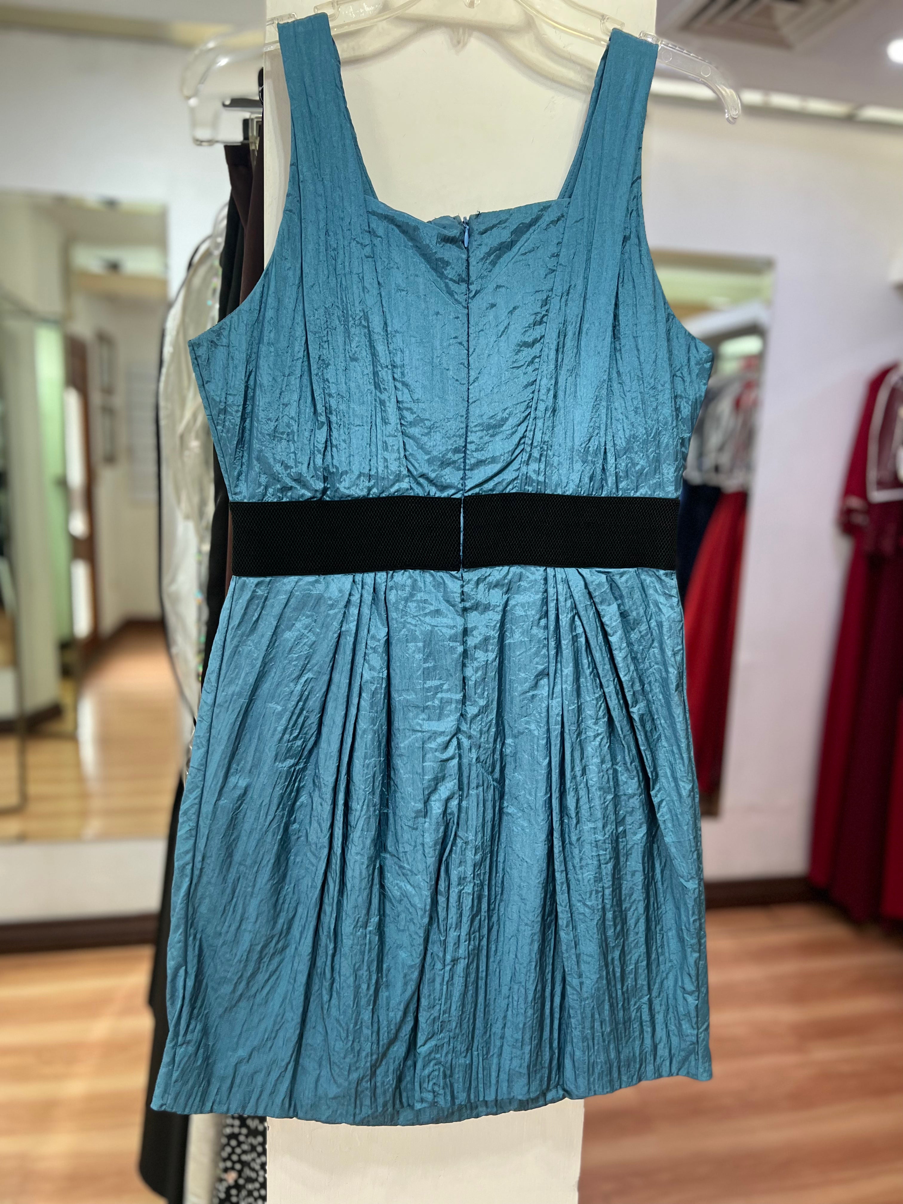 VESTIDO AZUL FLOR