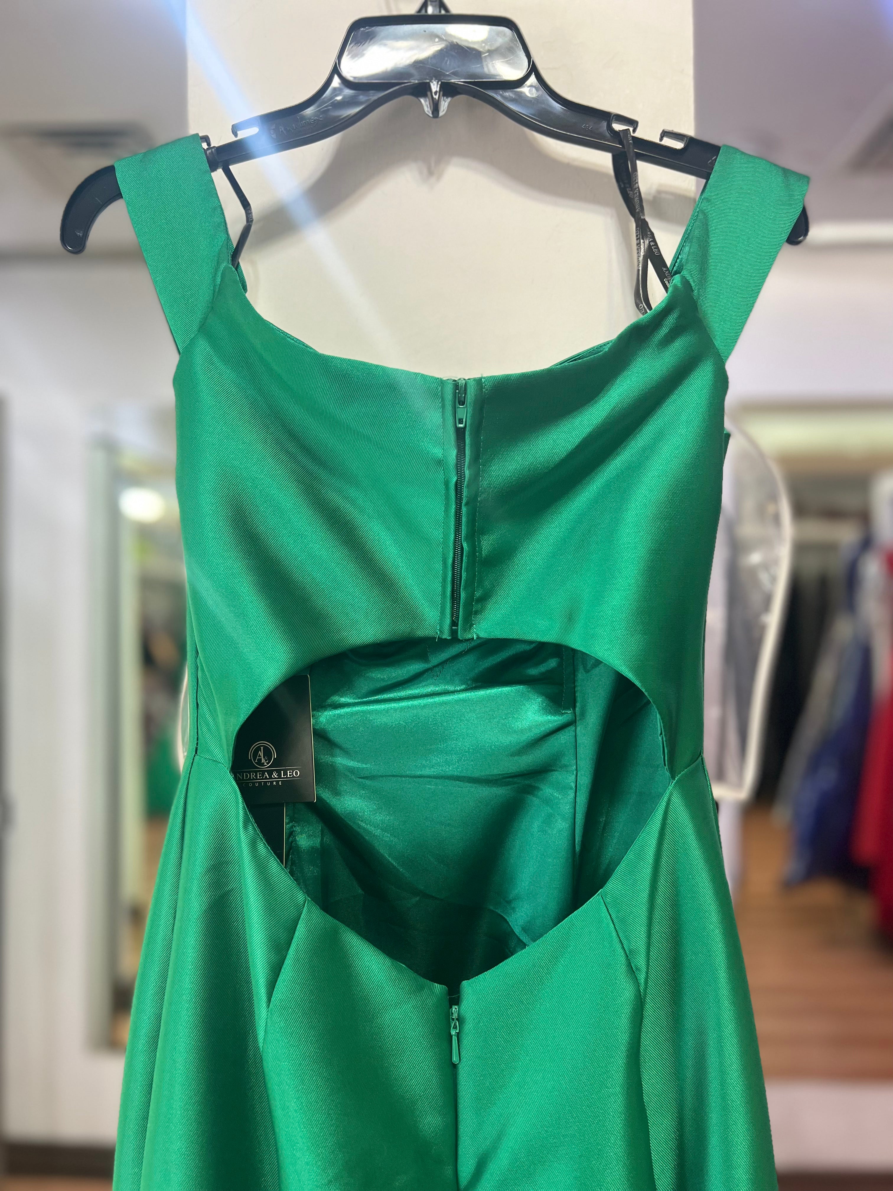 VESTIDO LARGO VERDE SIRENA