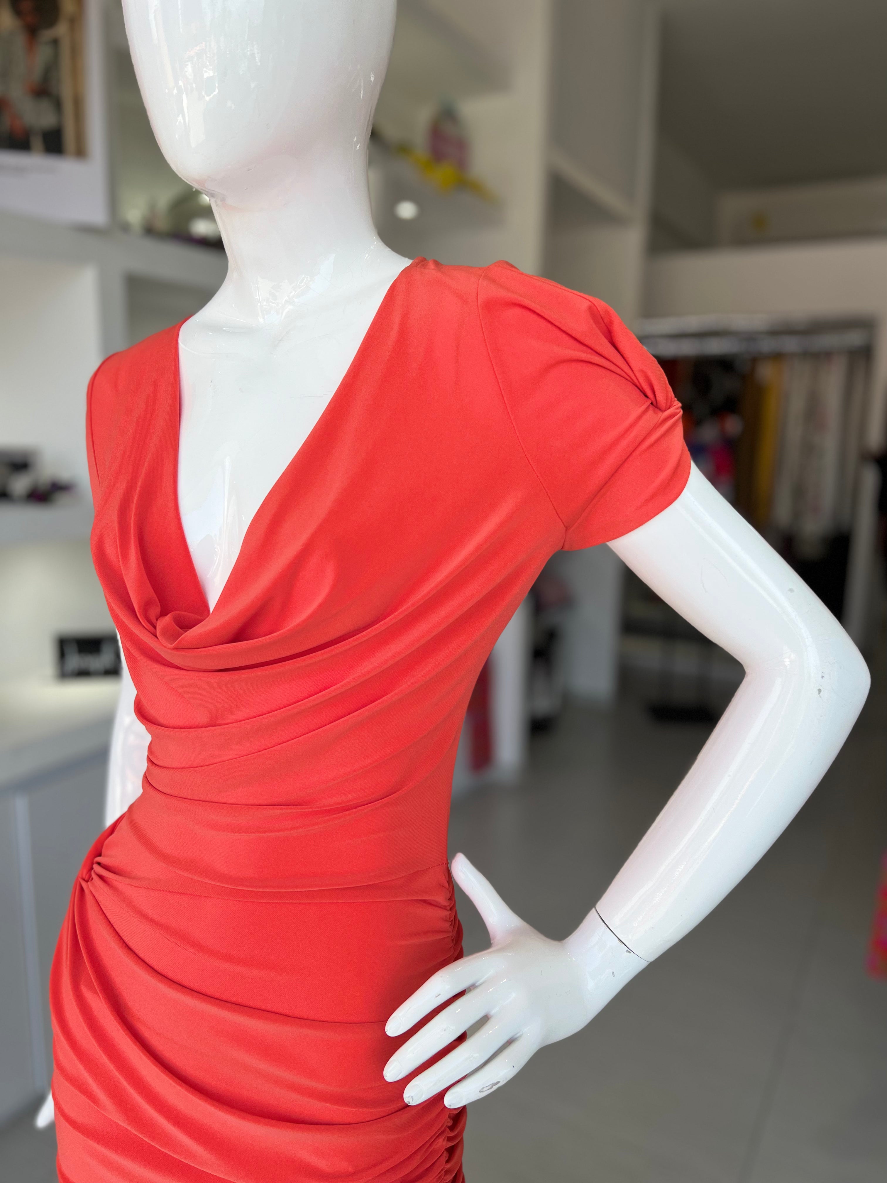 VESTIDO CORTO NARANJA
