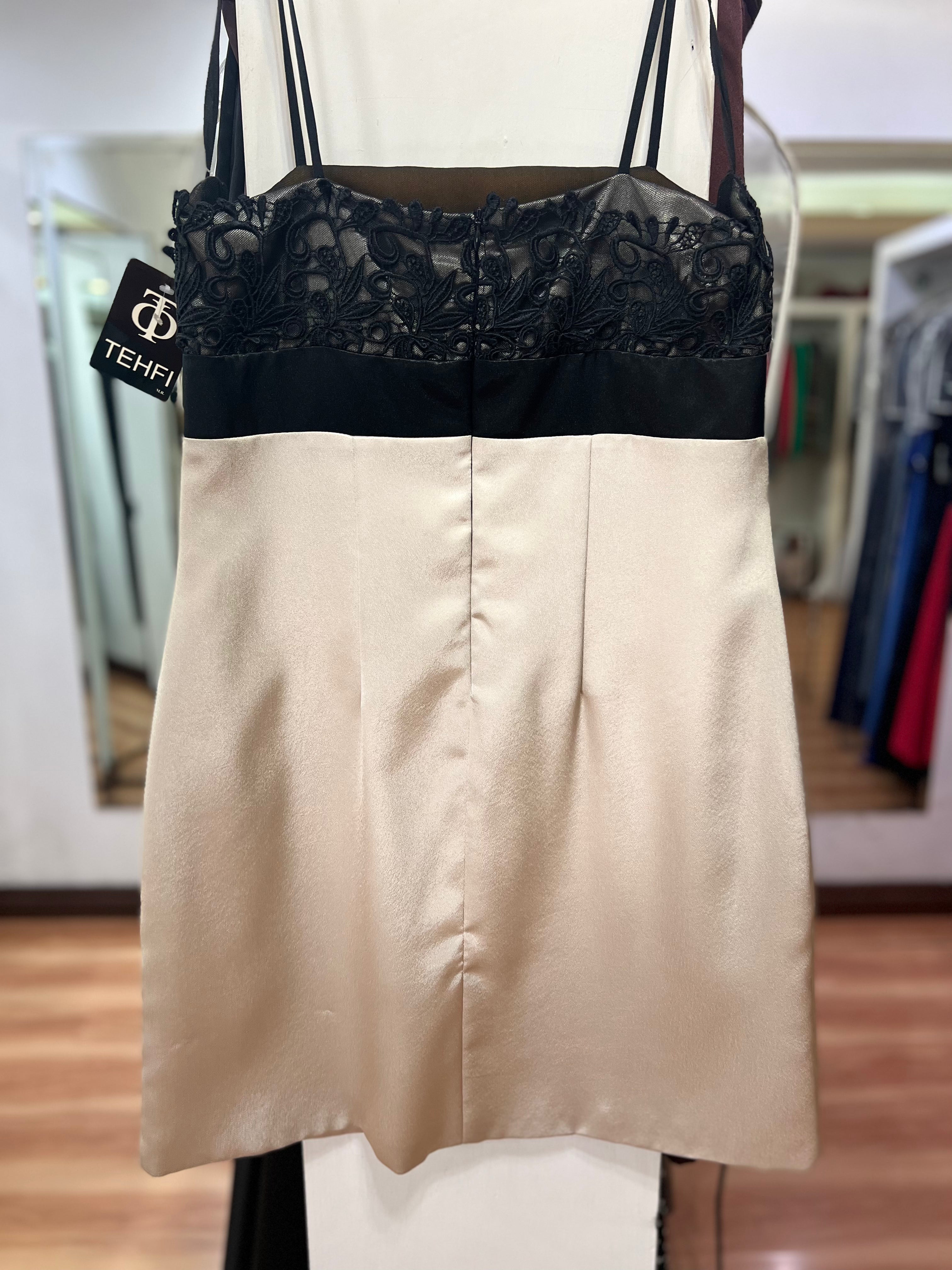 VESTIDO PLATA SATIN