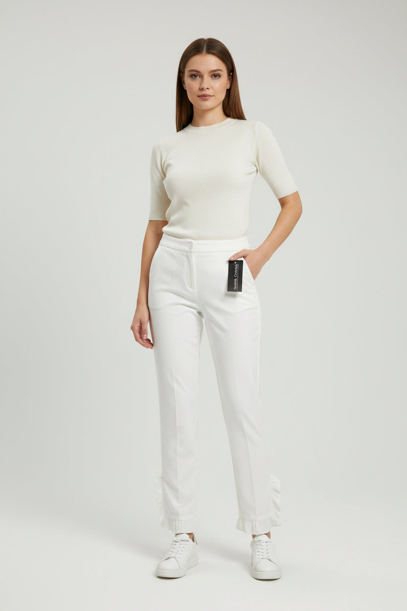 PANTALÓN CAPRI BLANCO