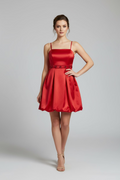 VESTIDO ROJO STRAPLESS 2843R7