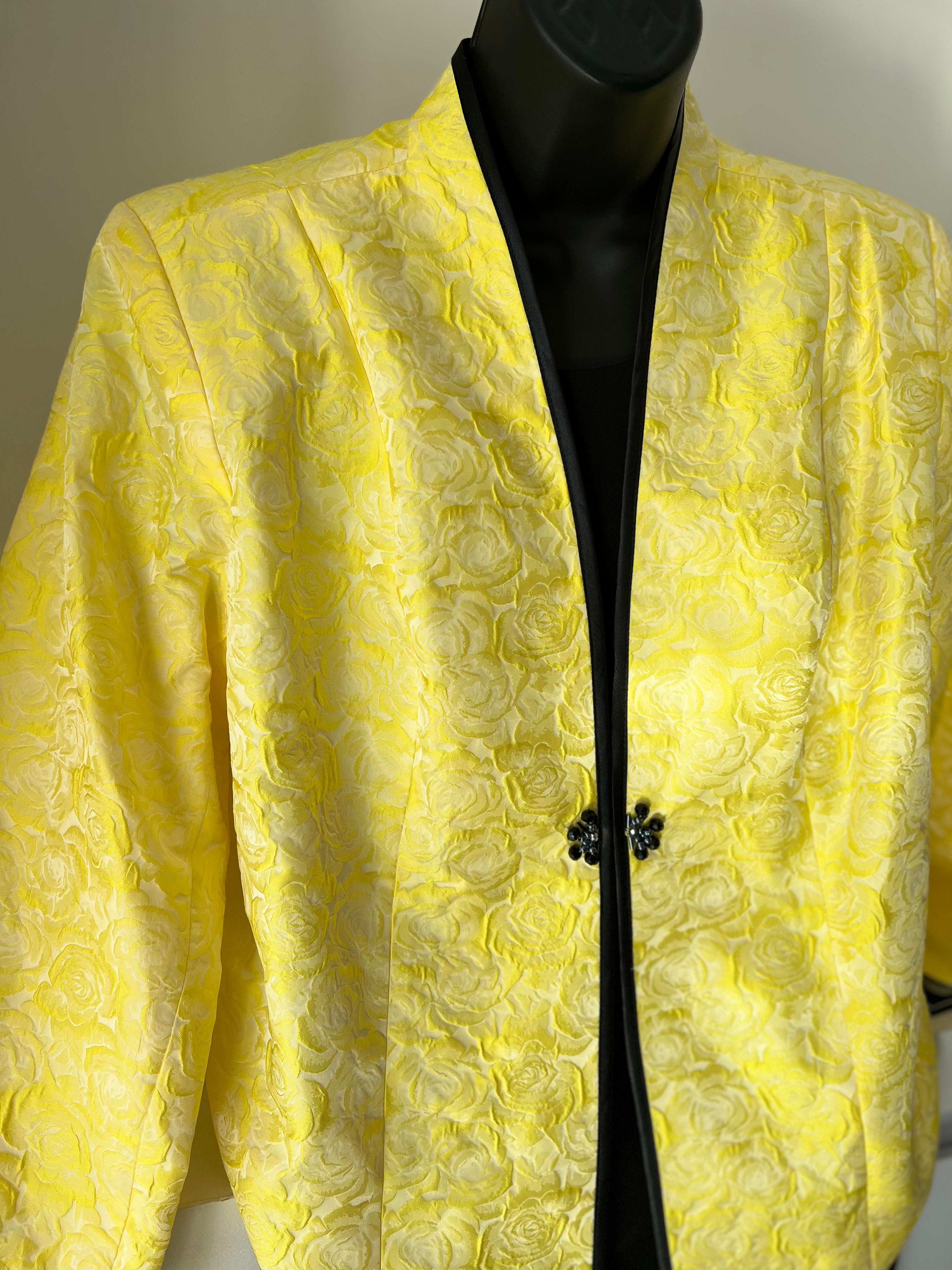 VESTIDO CORTO AMARILLO Y NEGRO 6207