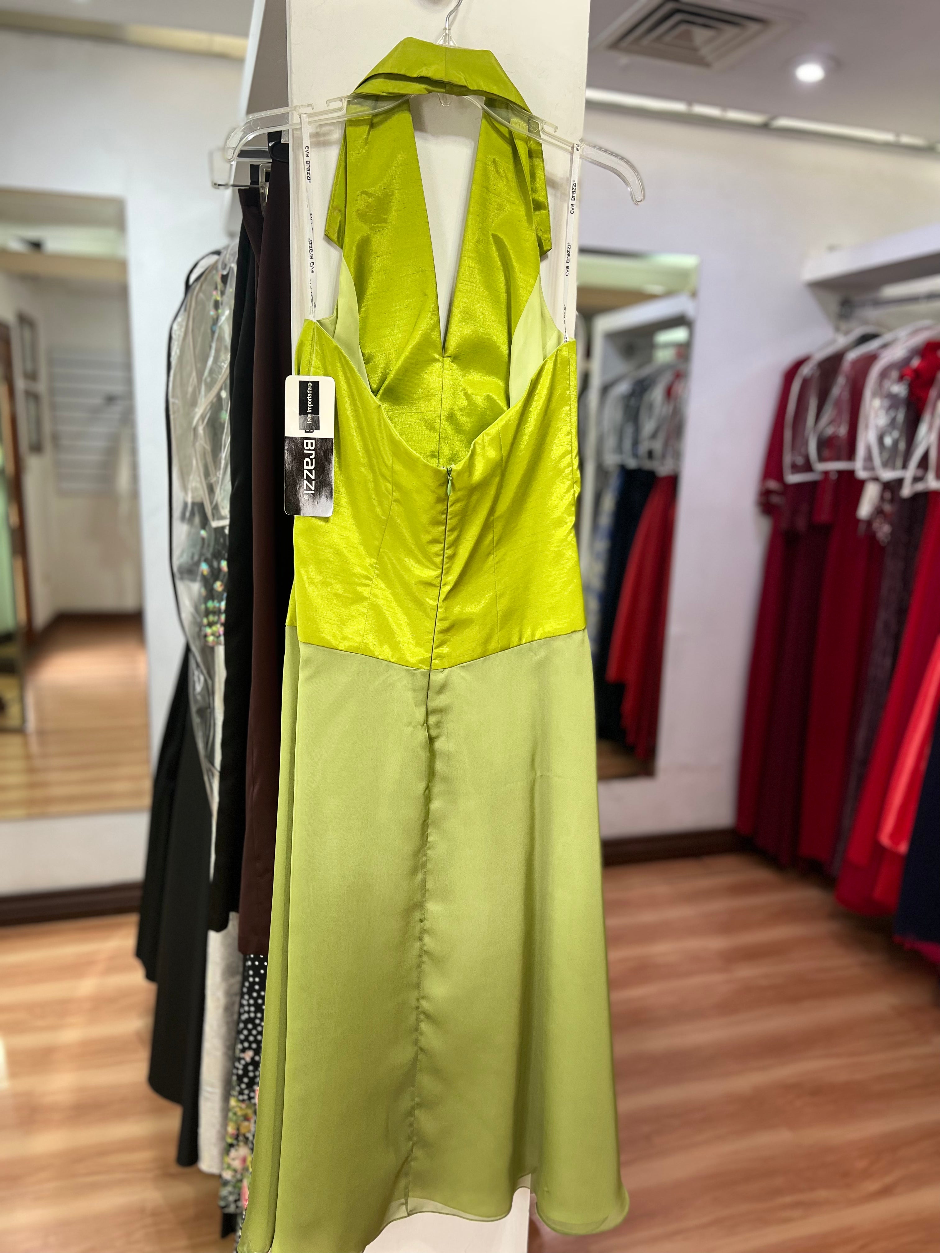 VESTIDO VERDE HALTER
