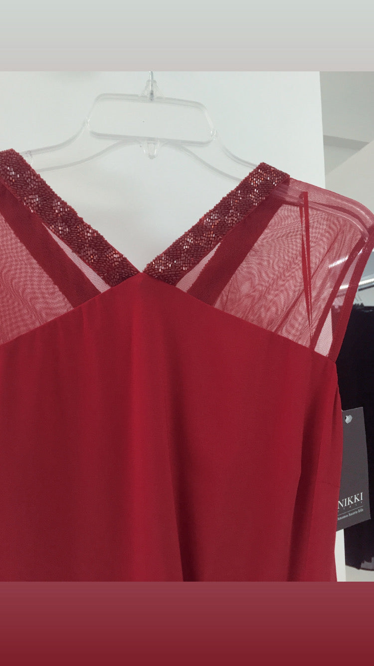 VESTIDO CORTO ROJO