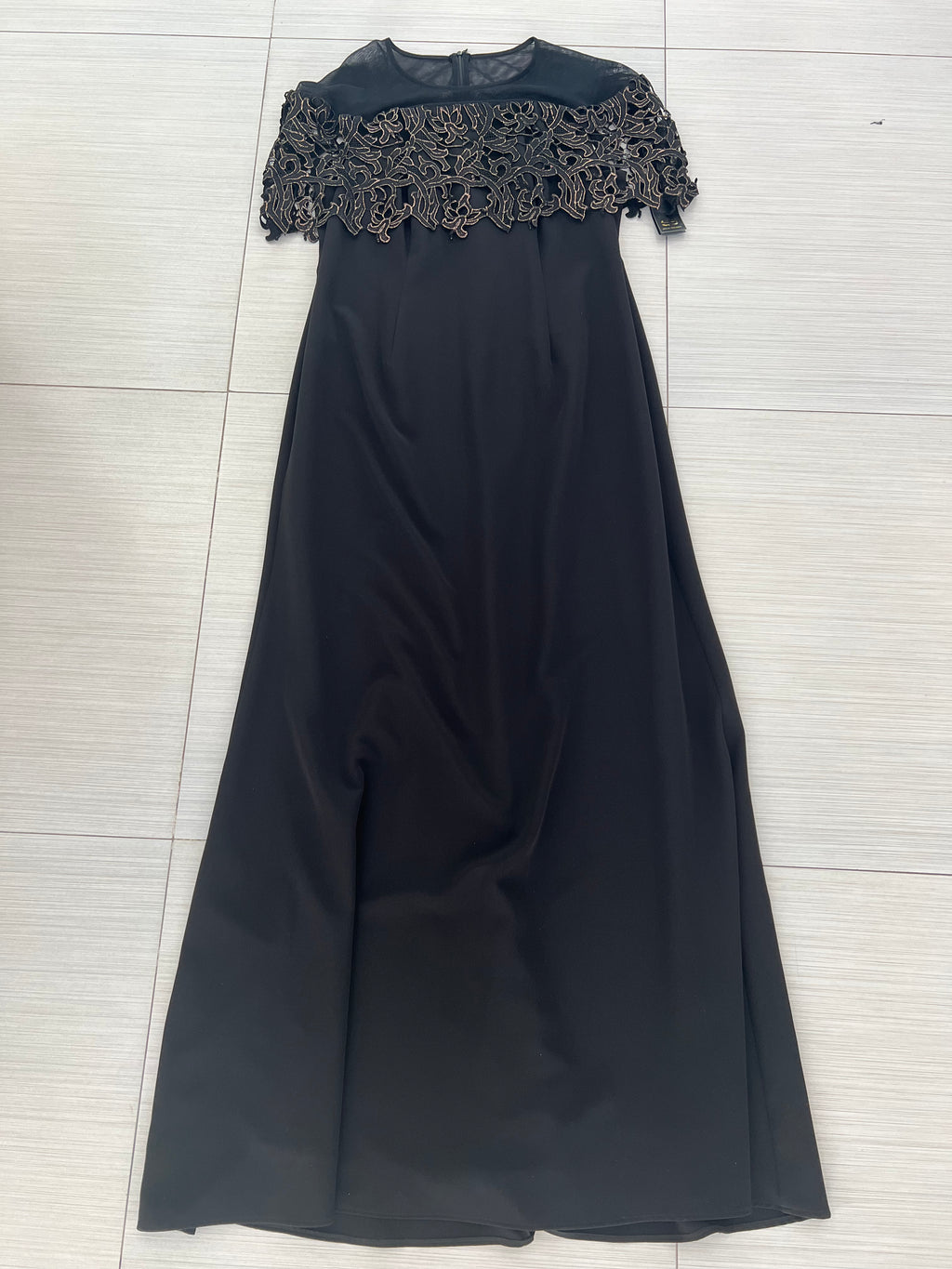 VESTIDO LARGO NEGRO