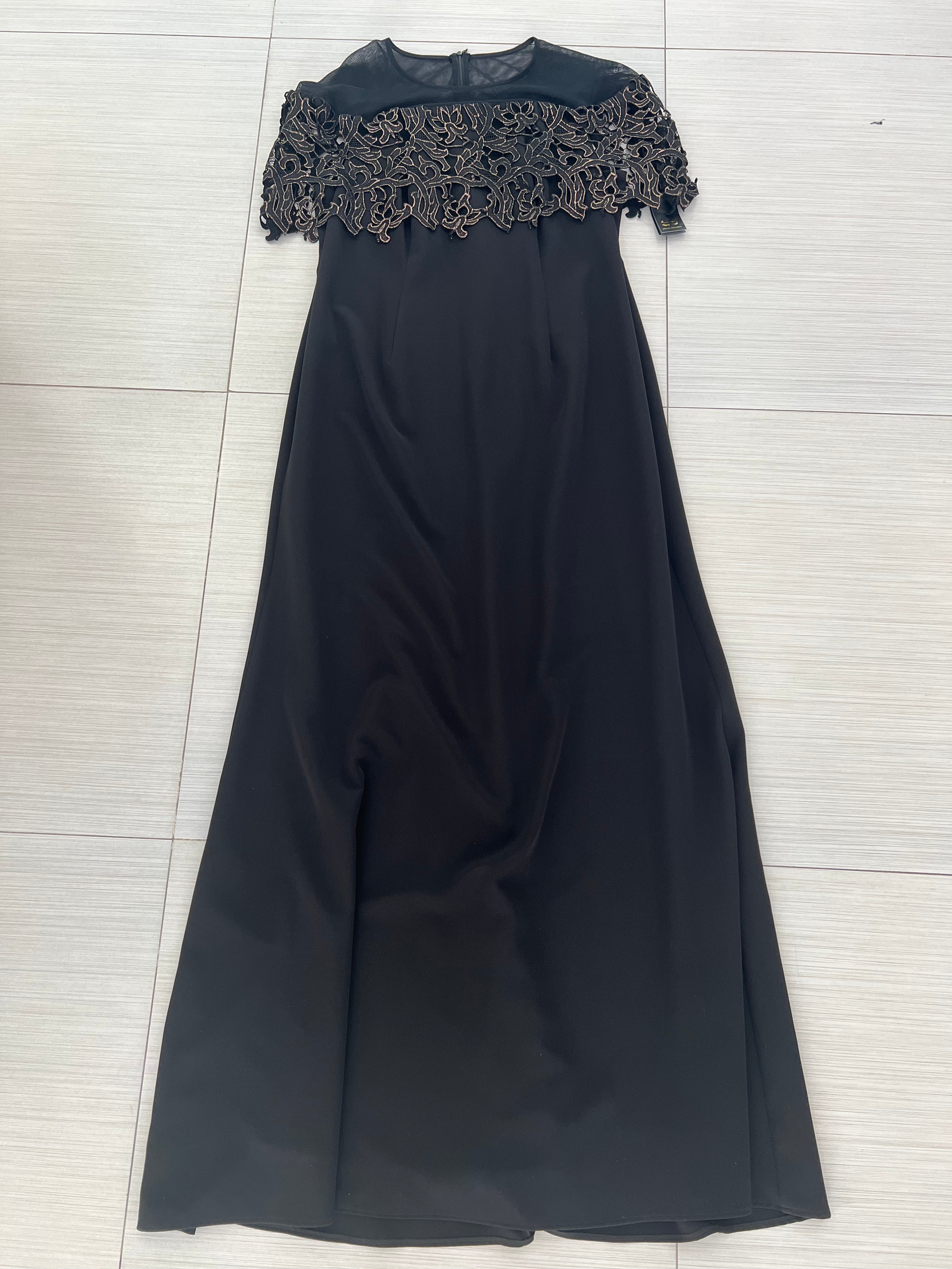 VESTIDO LARGO NEGRO