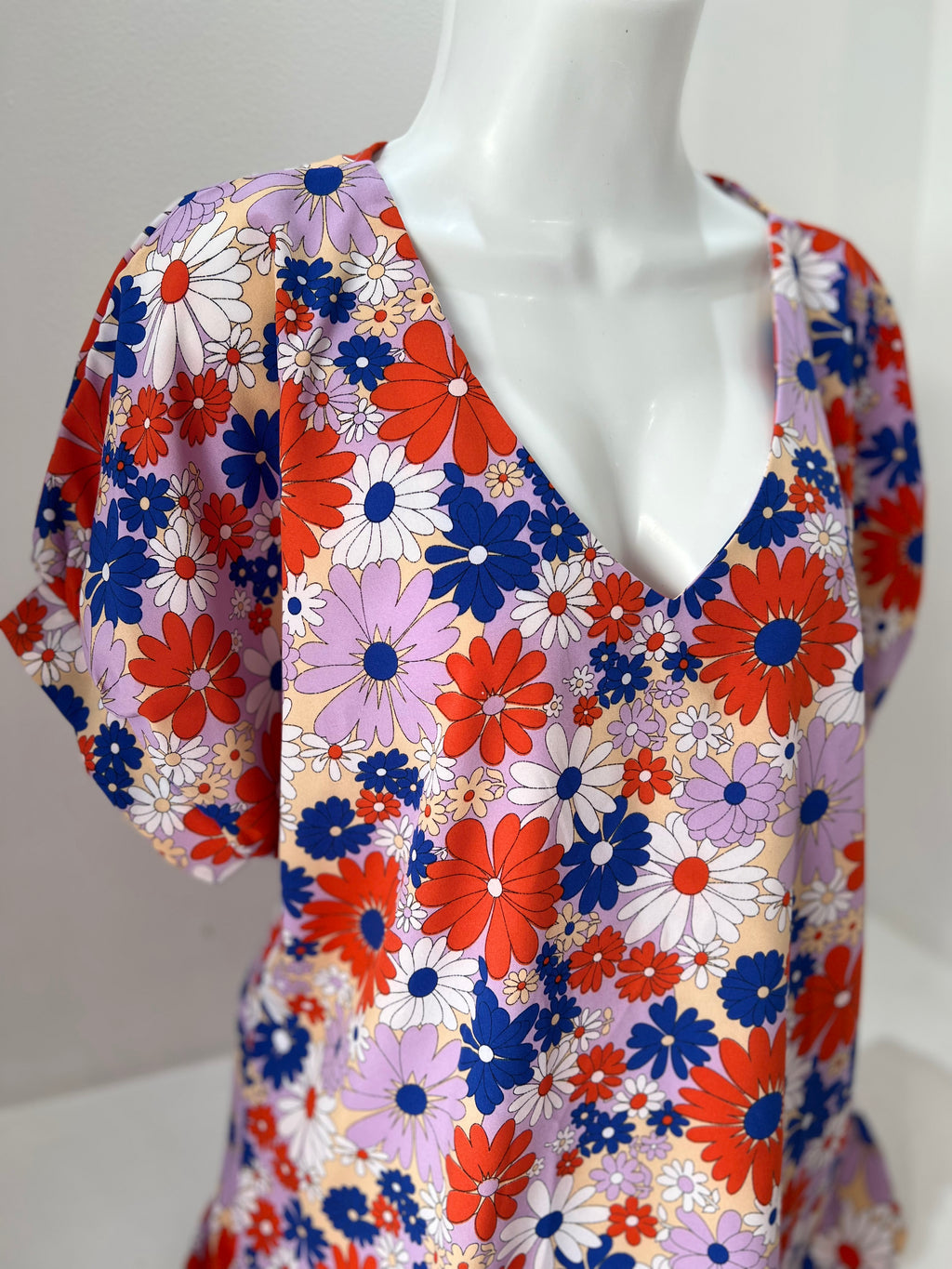 BLUSA BEIGE ESTAMPADA