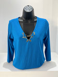 BLUSA AZUL CADENA