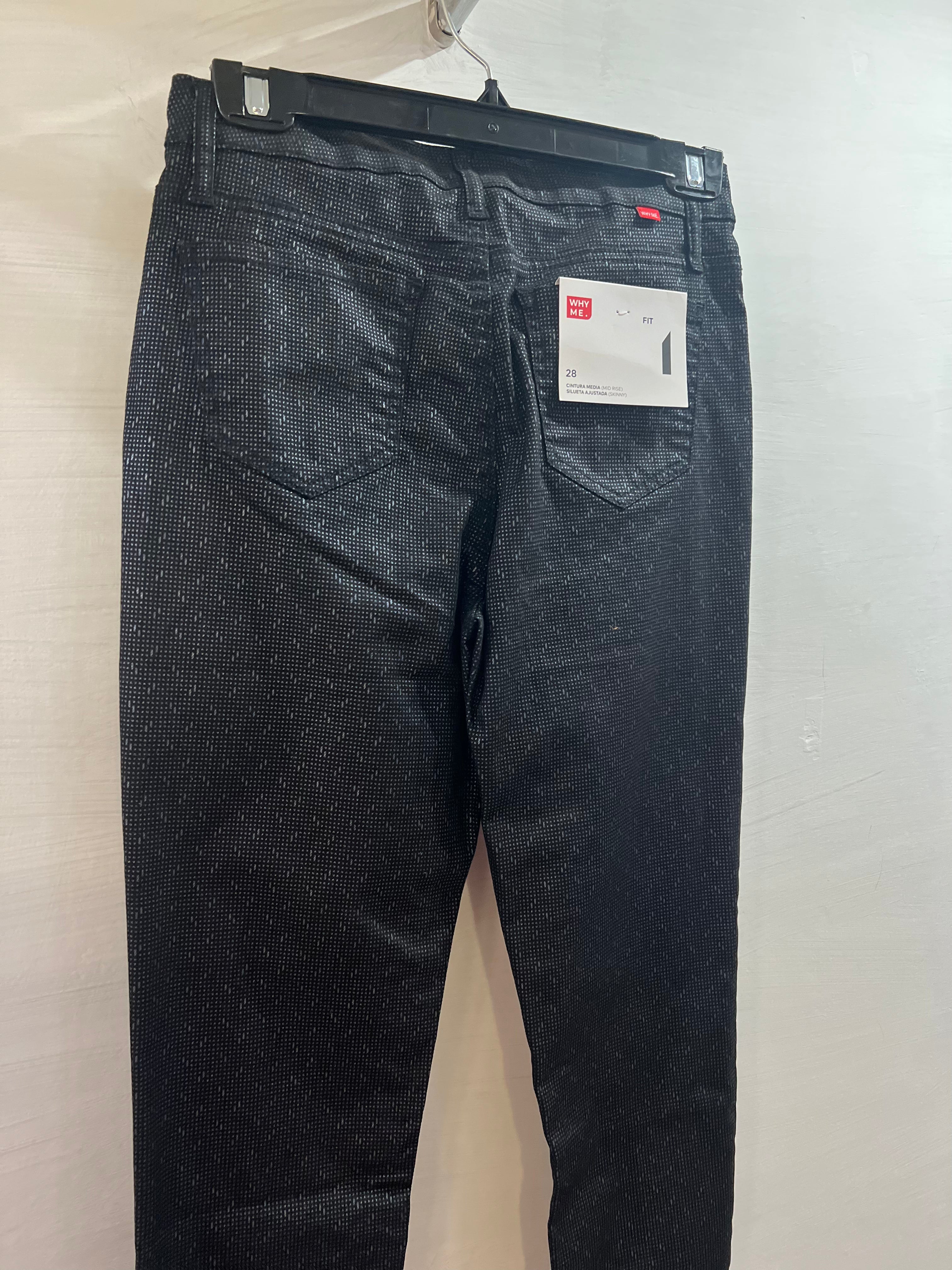 PANTALÓN AZUL ESTAMPADO