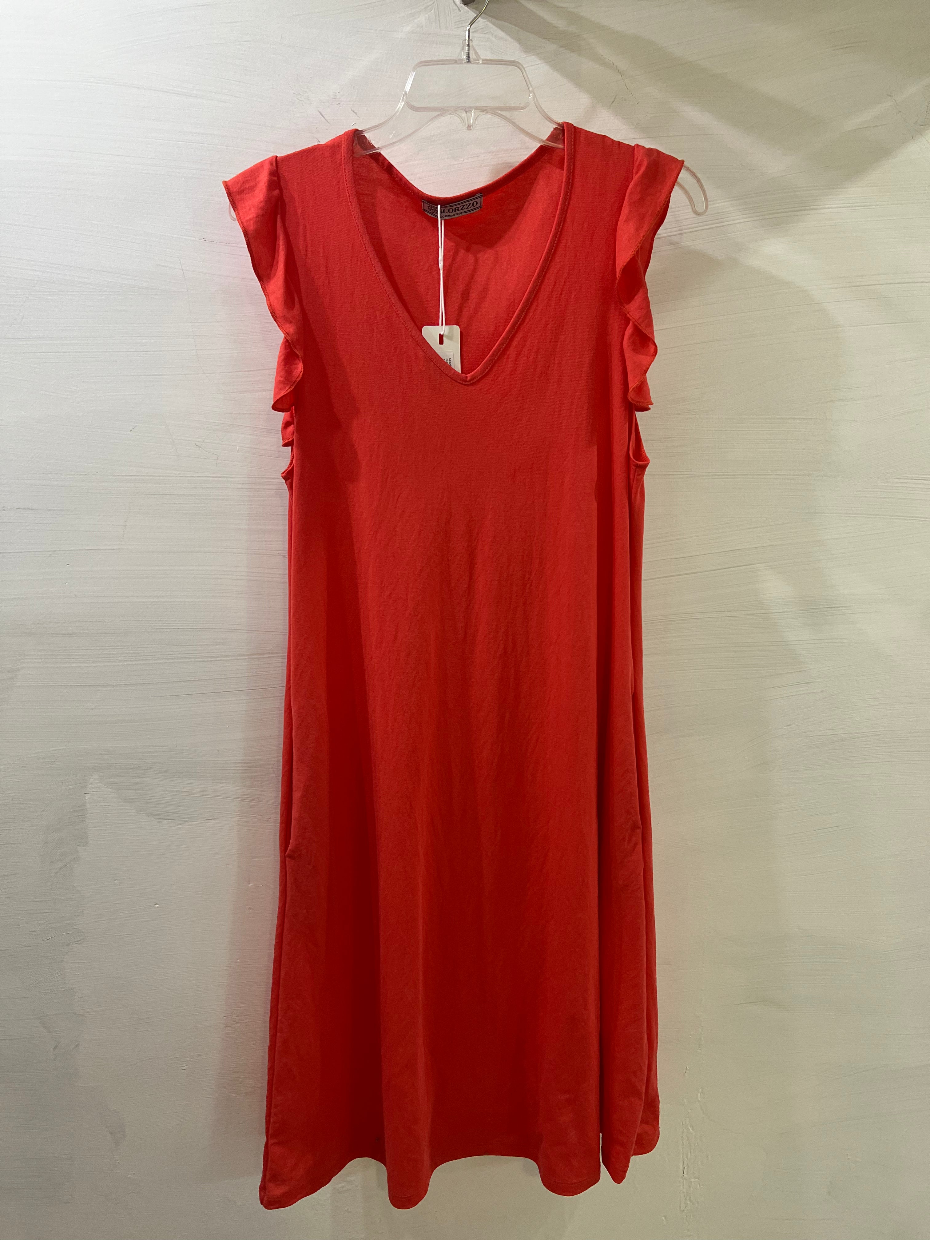 VESTIDO CORTO NARANJA