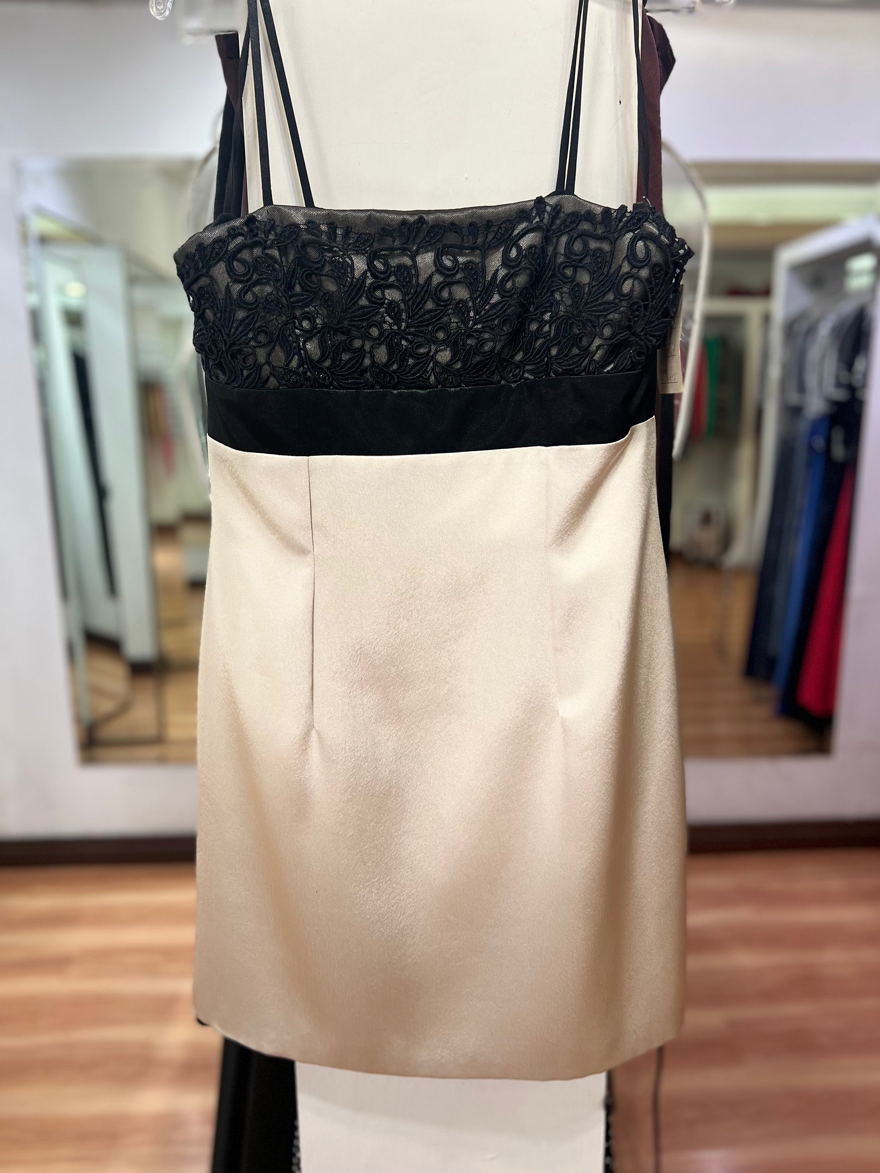 VESTIDO PLATA SATIN