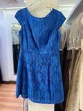 VESTIDO AZUL ENCAJE