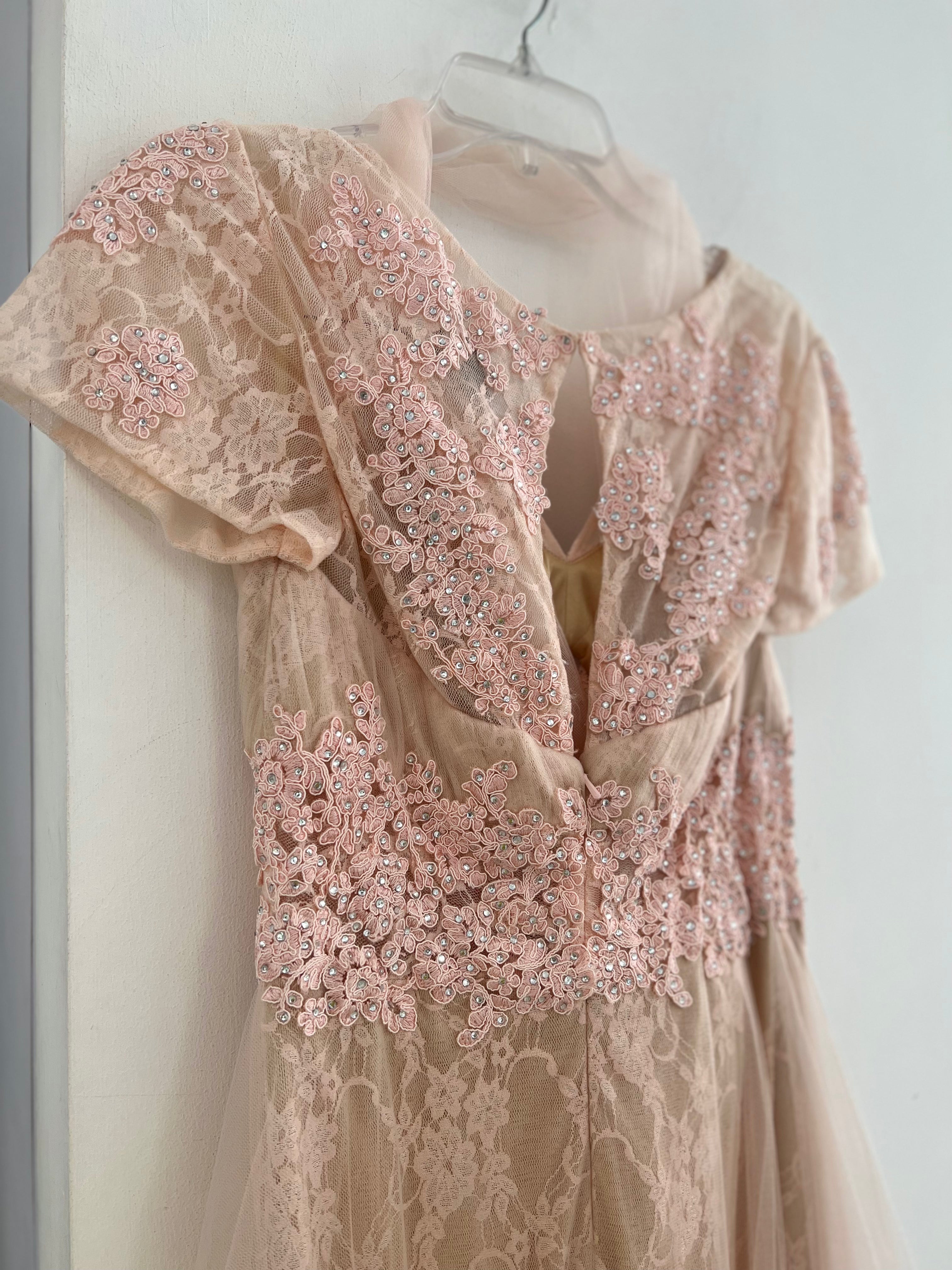 VESTIDO LARGO PALO DE ROSA