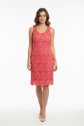 VESTIDO ENCAJE CORAL