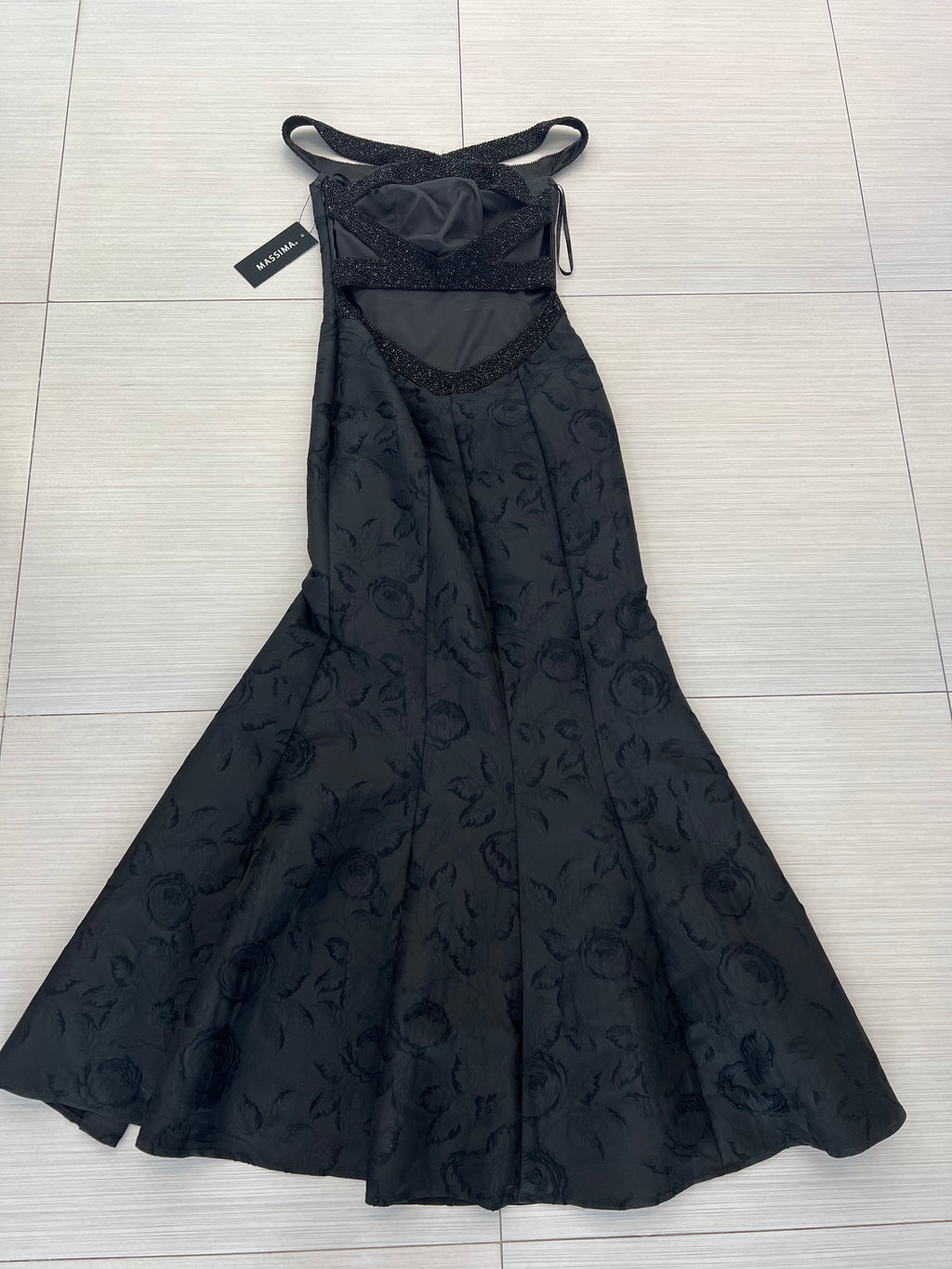VESTIDO LARGO NEGRO