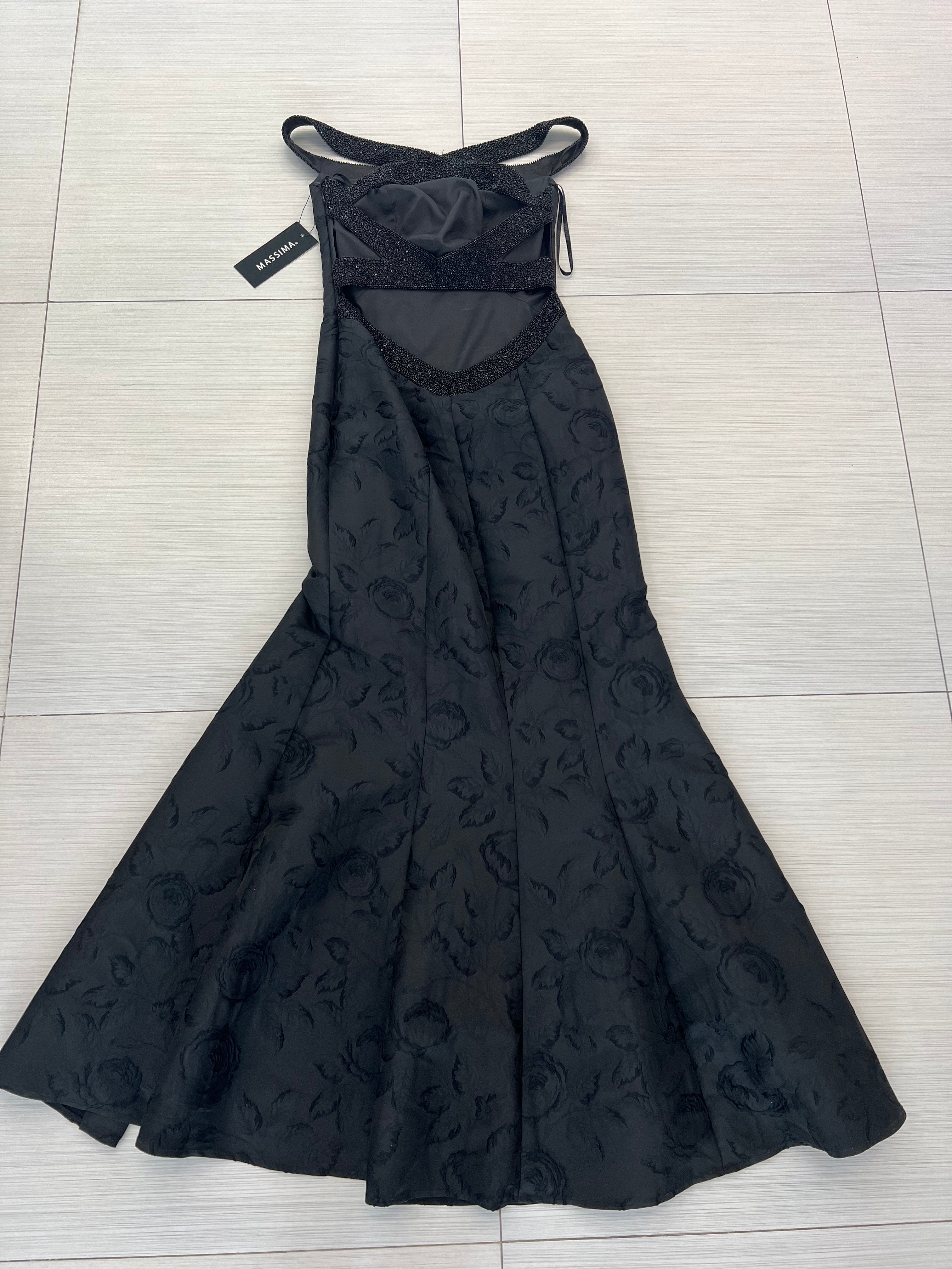 VESTIDO LARGO NEGRO
