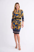 VESTIDO AZUL ESTAMPADO