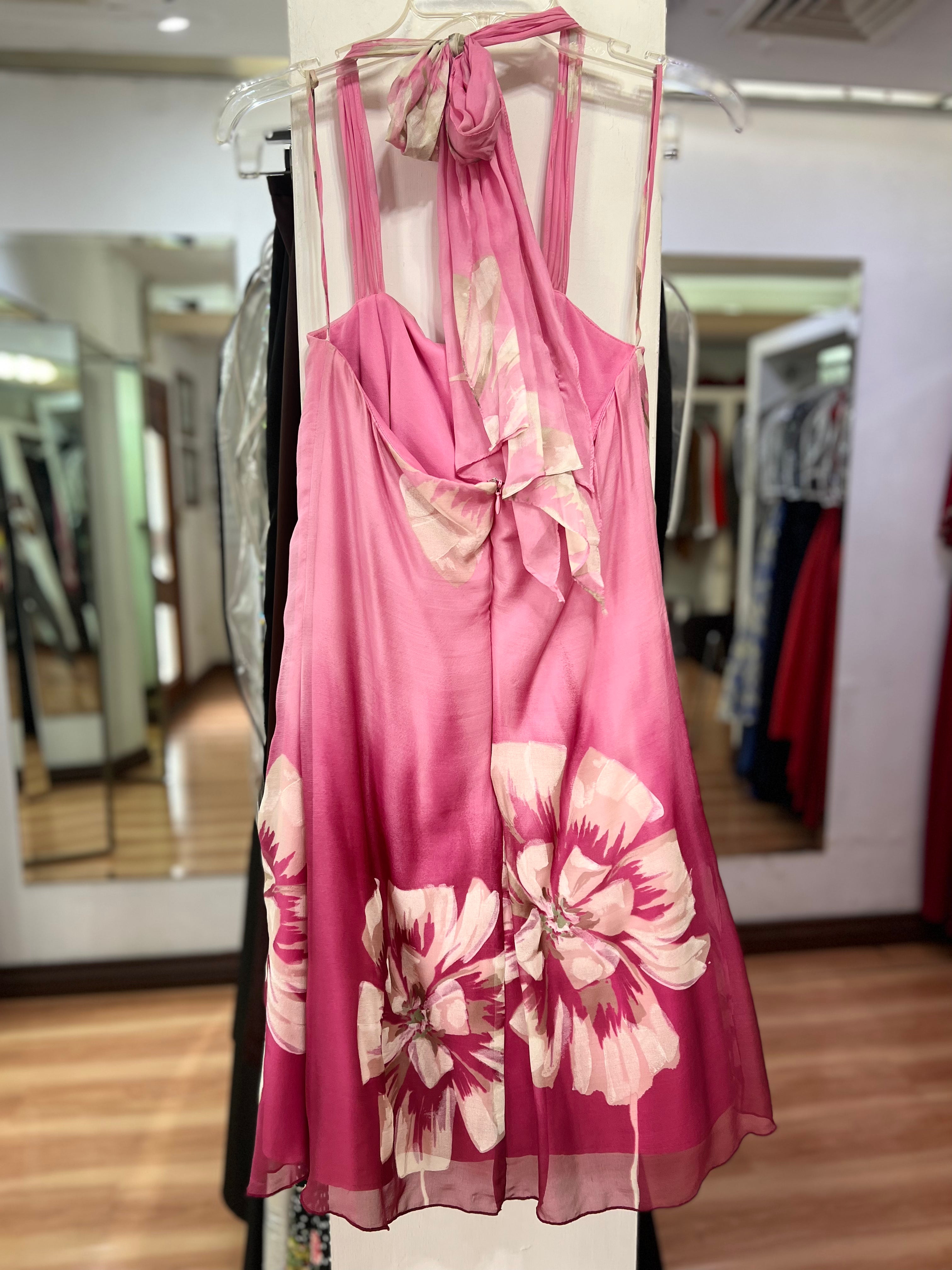 VESTIDO ROSA ESTAMPADO