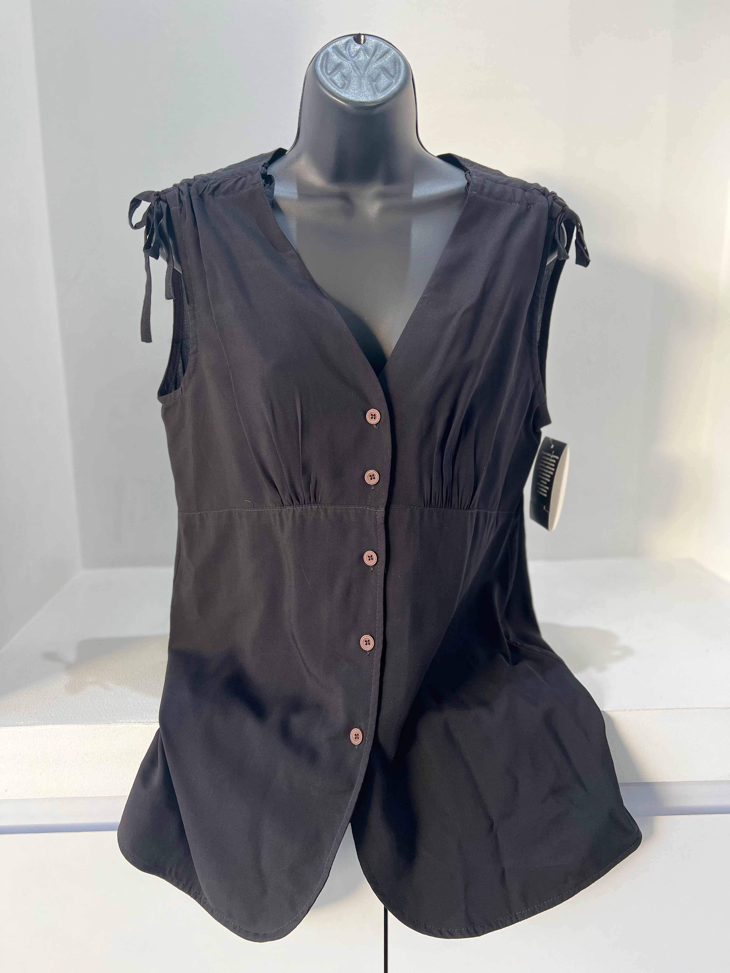 BLUSA NARANJA/NEGRA