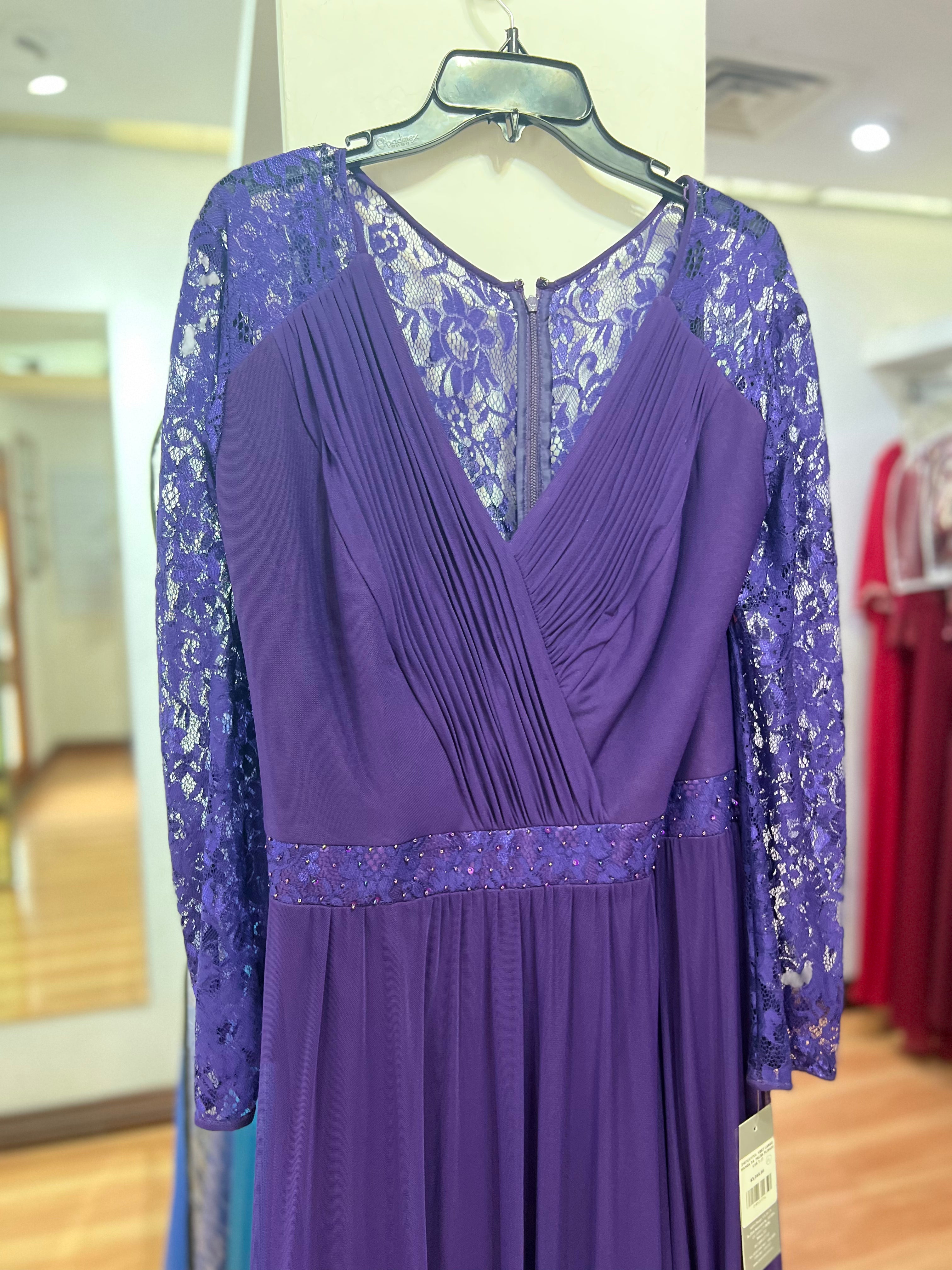 VESTIDO LARGO MORADO